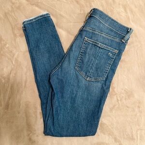 Rag and Bone High Rise Skinny Denim Jeans in West